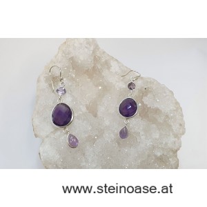 Ohrhänger Amethyst facettiert